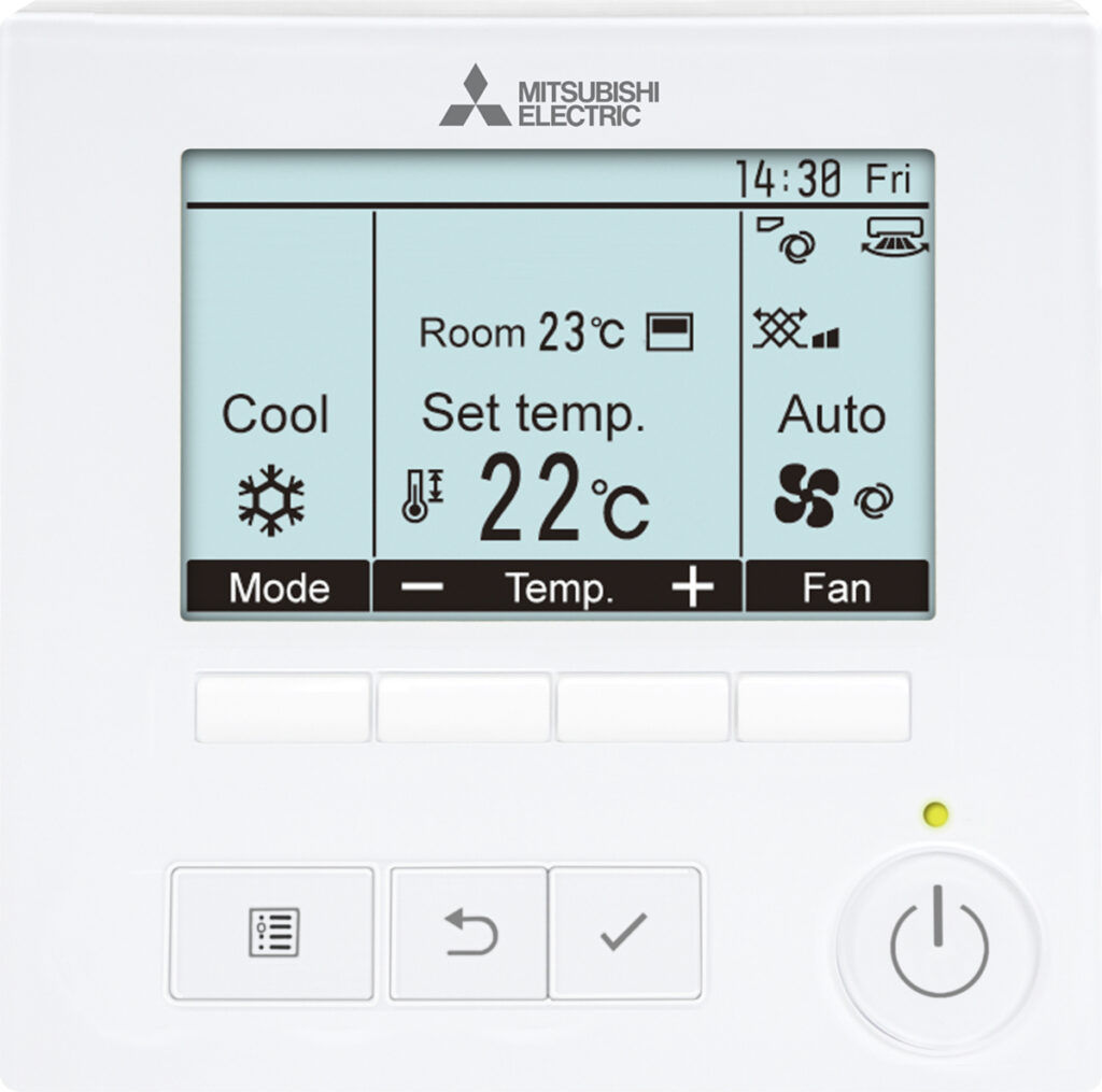 Mitsubishi Electric PLA-M100EA 4-Way Blow Ceiling Cassette Air ...