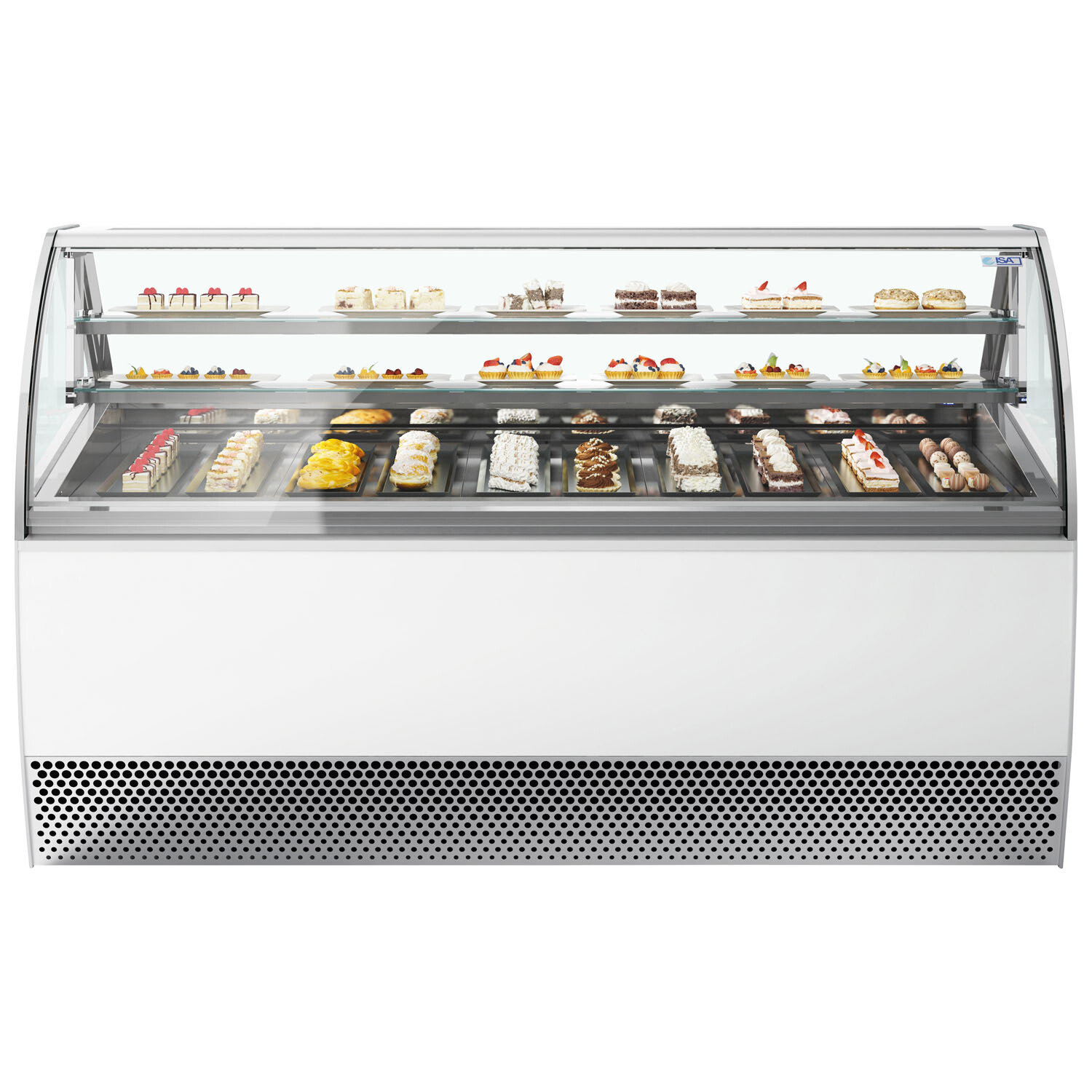 ISA MILLENNIUM LX220 PAS Serve Over Counter for Patisserie White/Grey