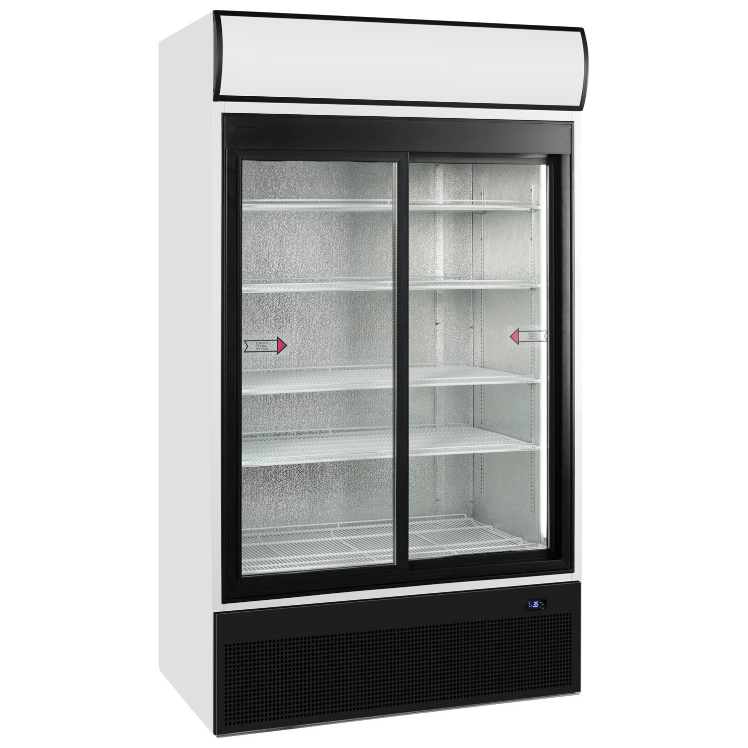 TEFCOLD FSC1200S Glass Door Merchandiser White RAL9016
