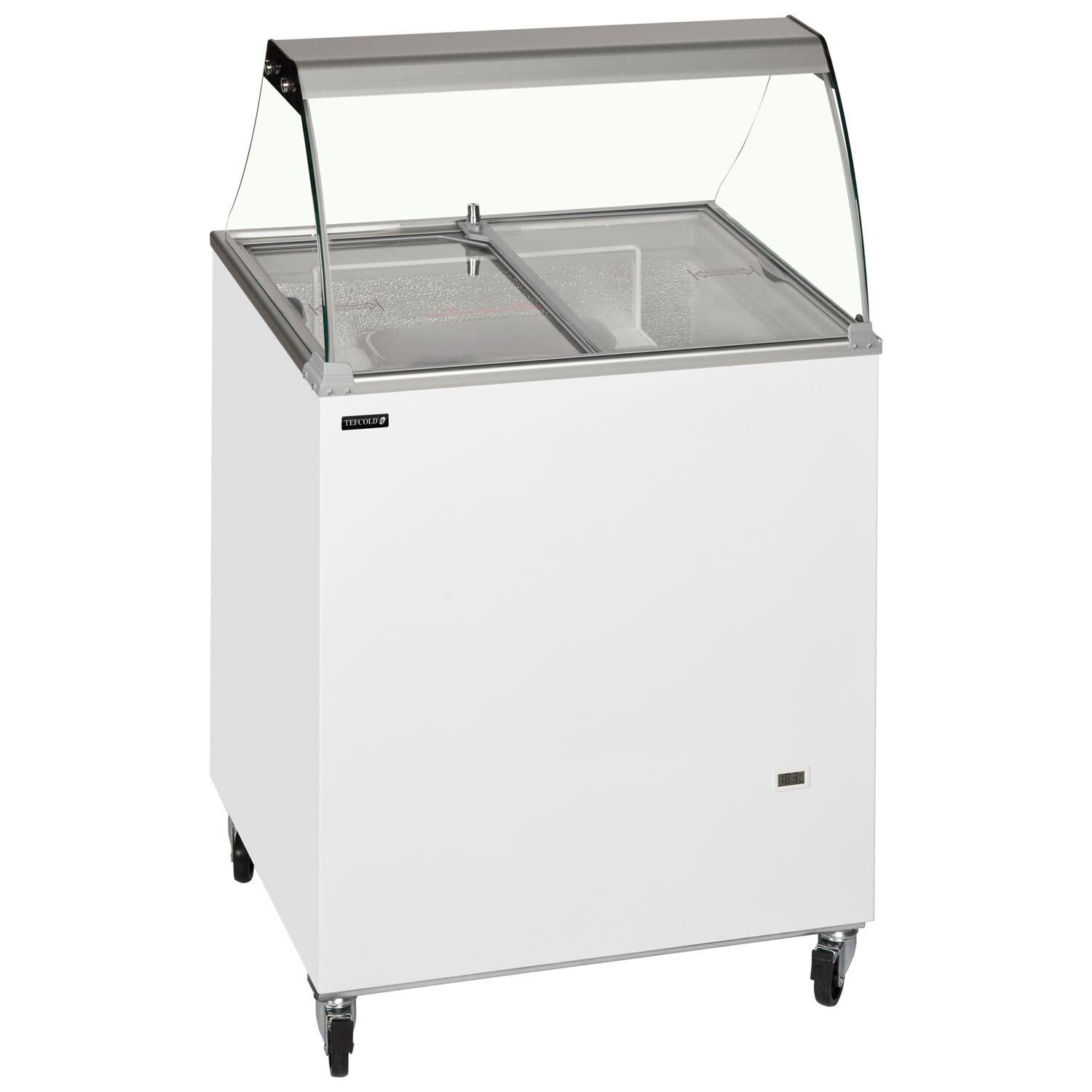 TEFCOLD IC200SC + CANOPY  Scoop Ice Cream Display White