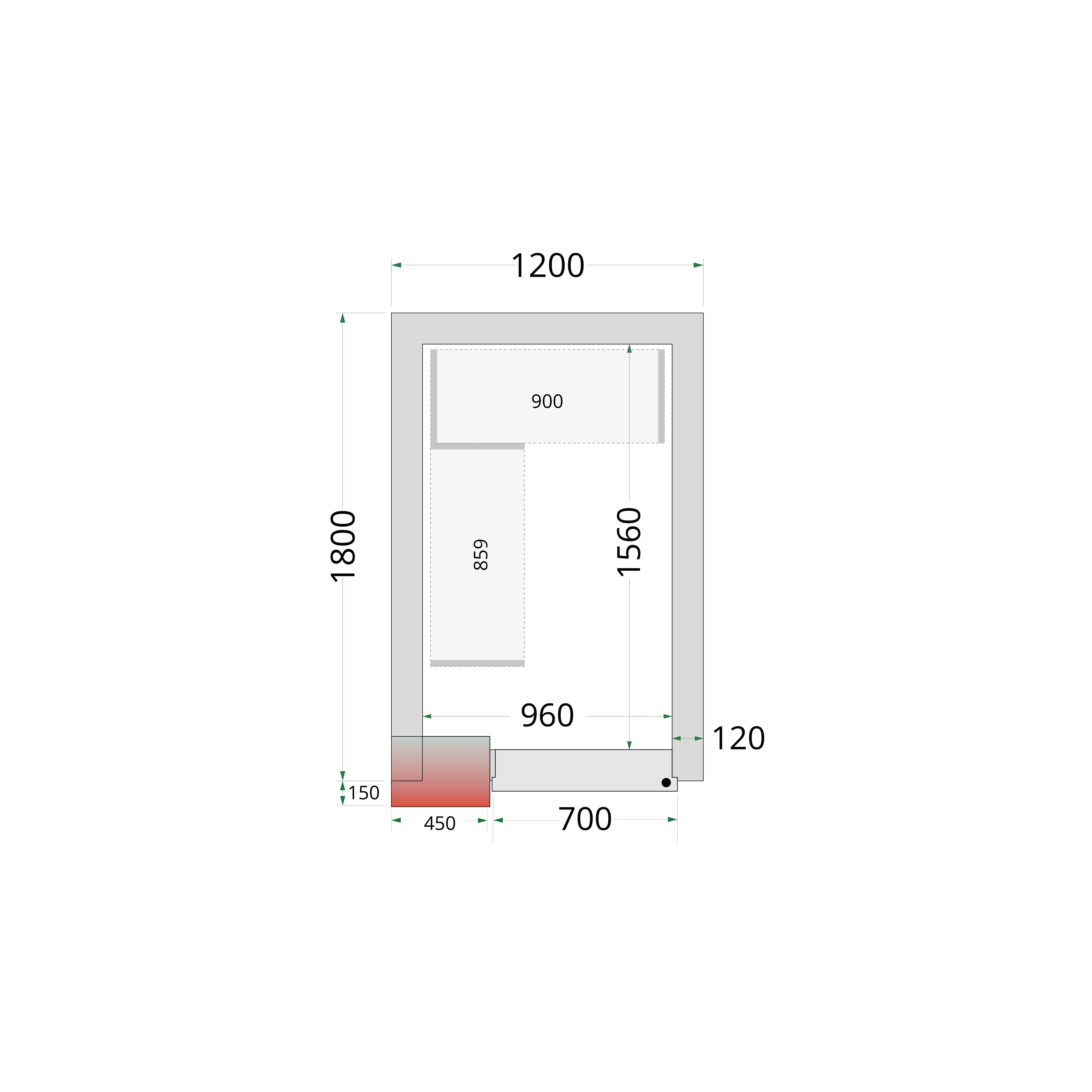 TEFCOLD Shelf Rack System Kit CRNF1218 