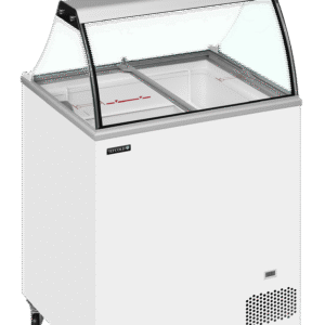 Tefcold IC201SC + CANOPY  Scoop Ice Cream Display w/Basket White