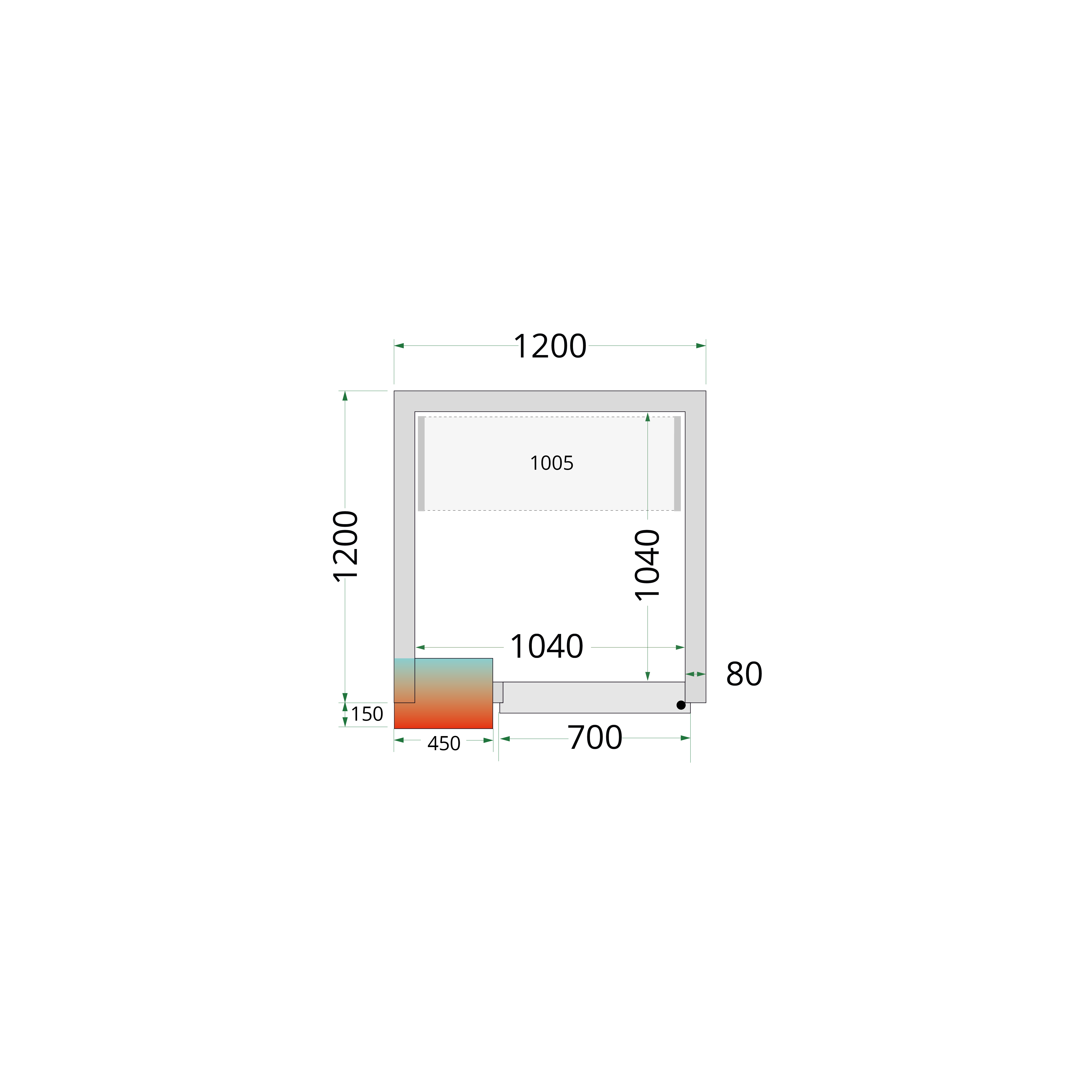 TEFCOLD CRPF1212 Chiller Room White