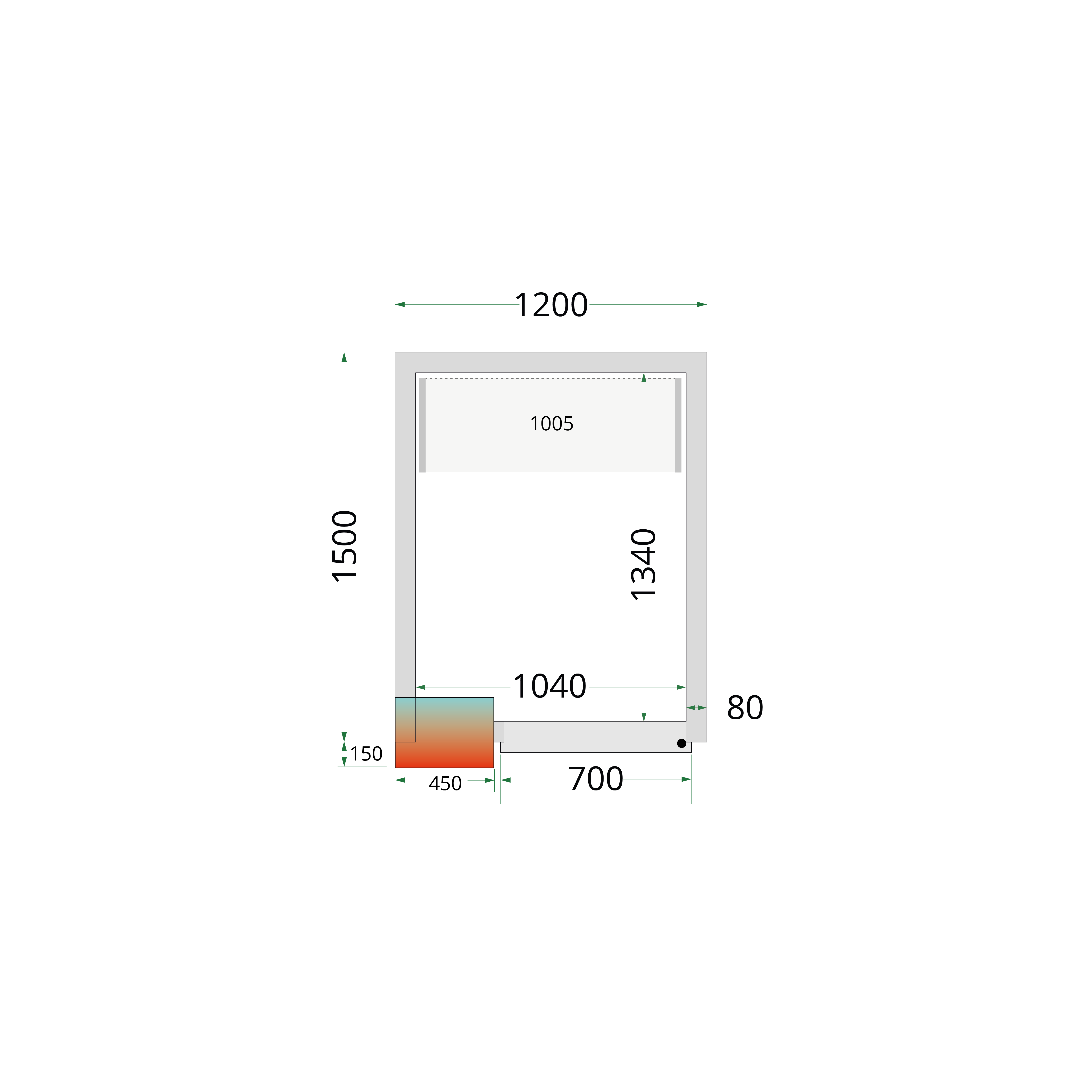 TEFCOLD CRPF1215 Chiller Room White
