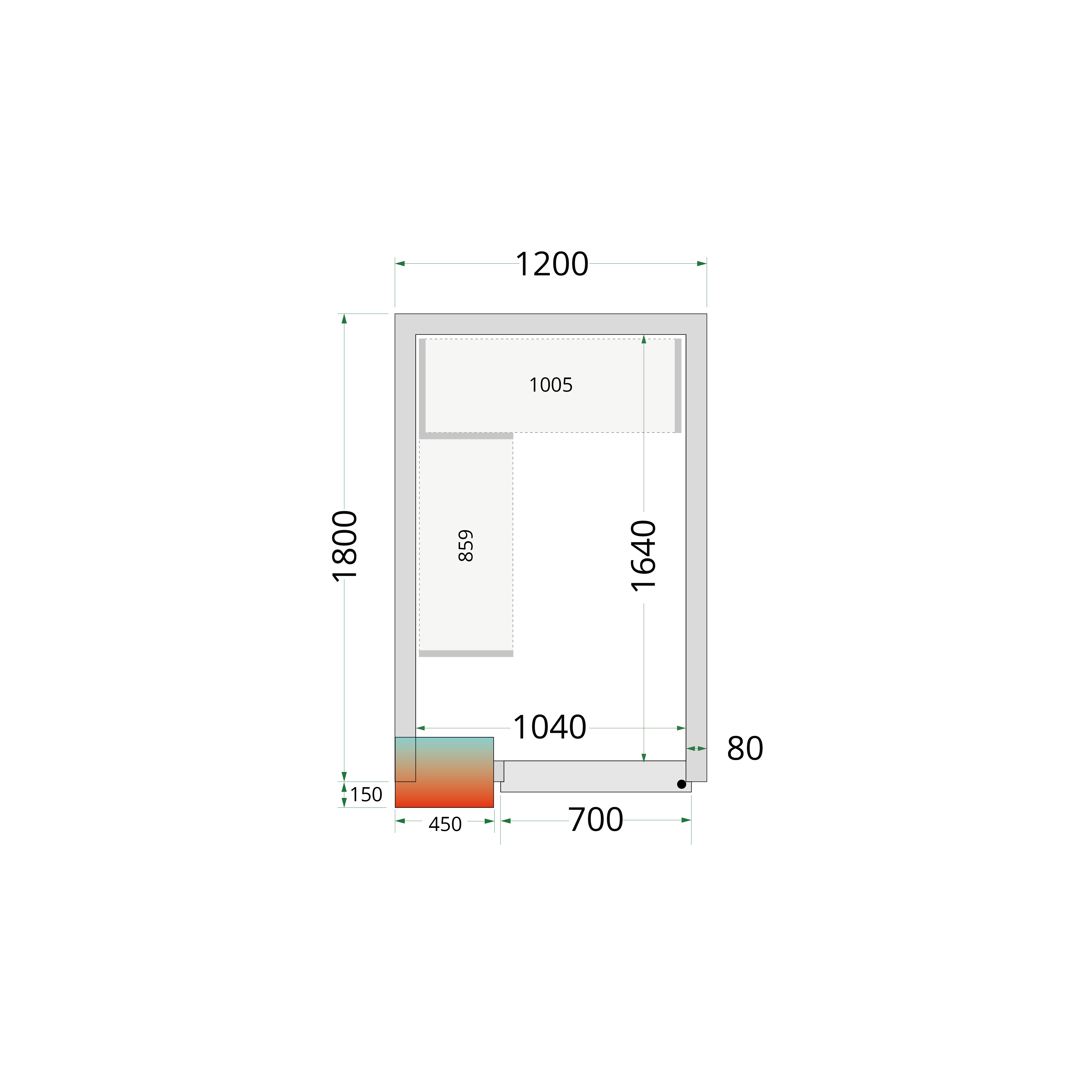 TEFCOLD CRPF1218 Chiller Room White