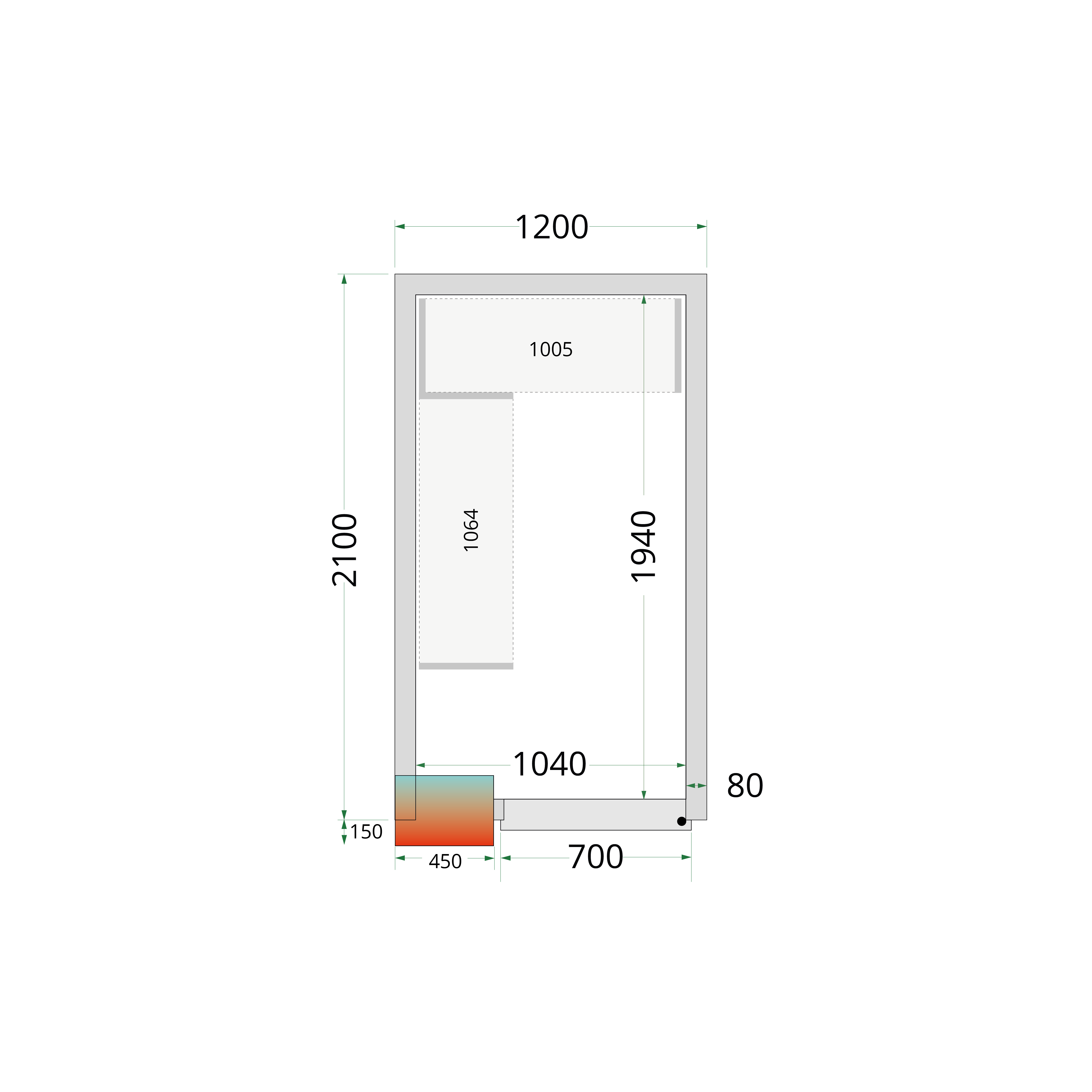 TEFCOLD CRPF1221 Chiller Room White