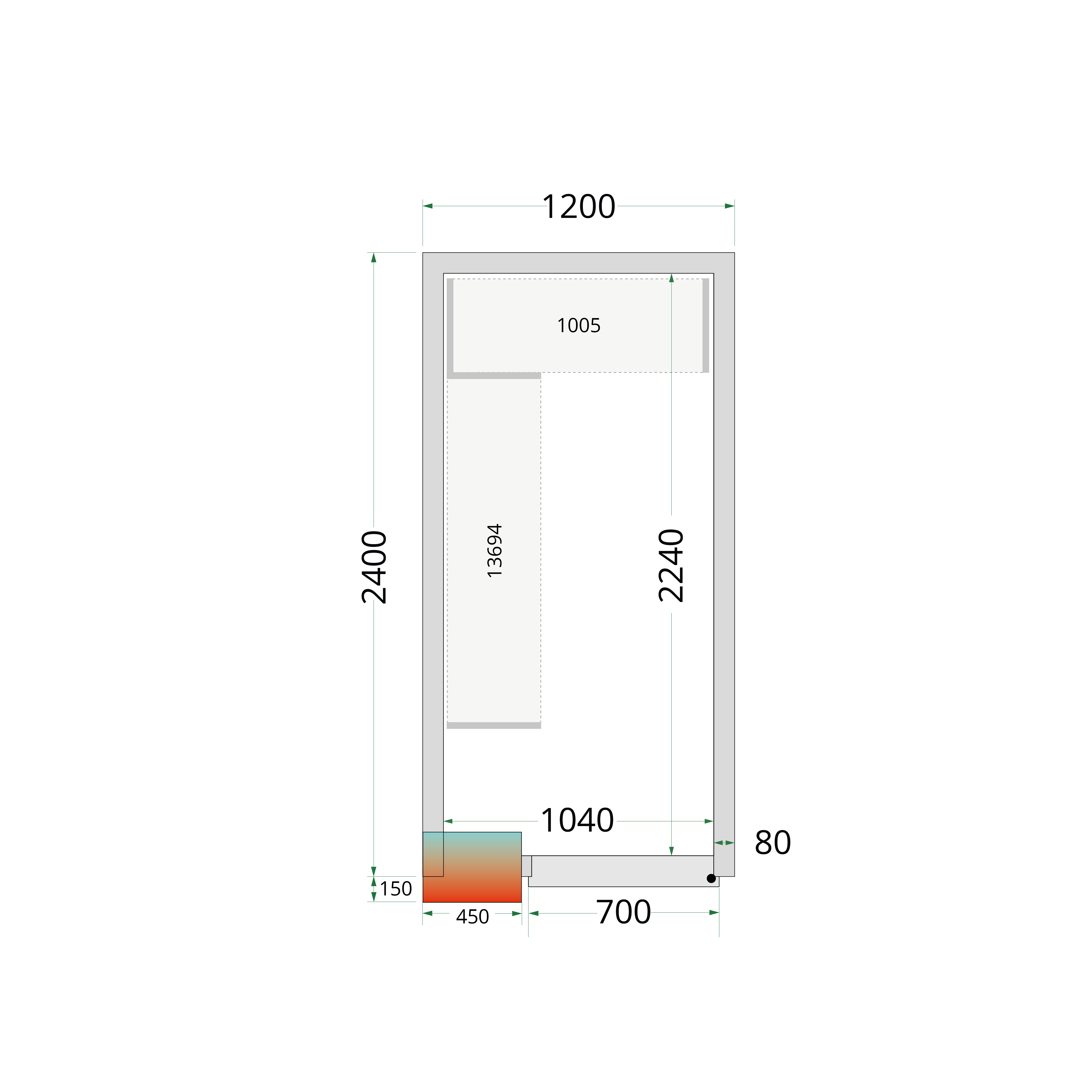 TEFCOLD CRPF1224 Chiller Room White