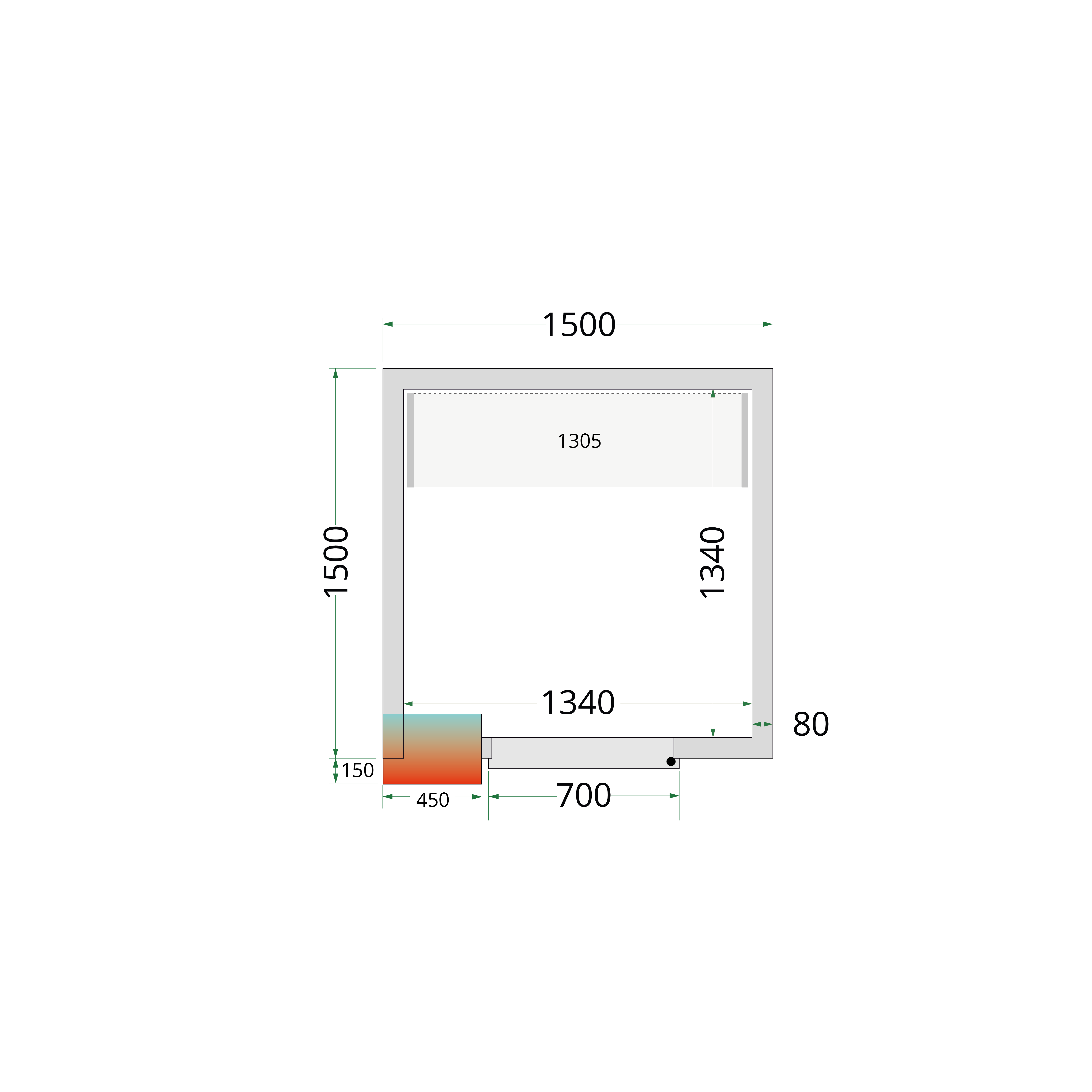 TEFCOLD CRPF1515 Chiller Room White