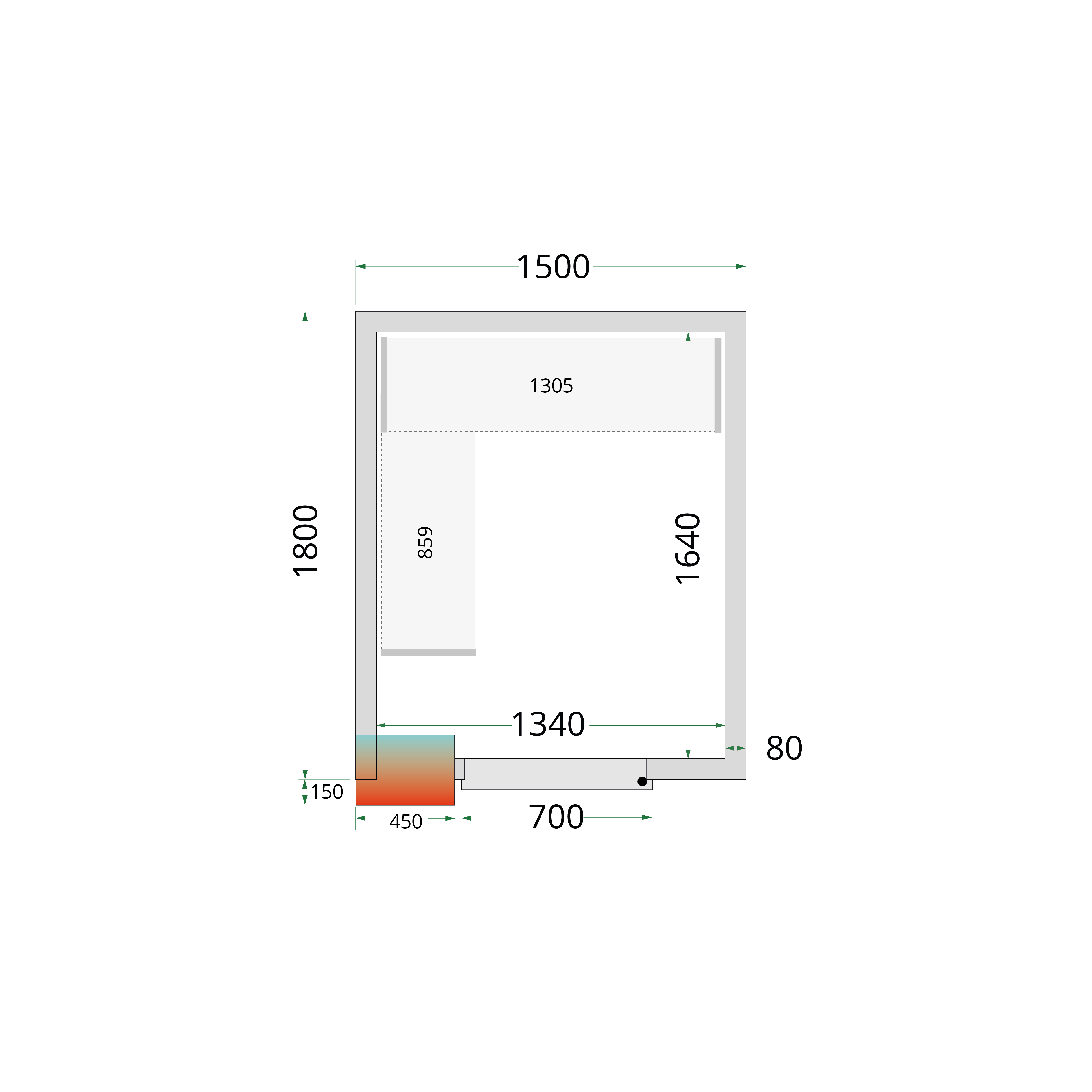 TEFCOLD CRPF1518 Chiller Room White