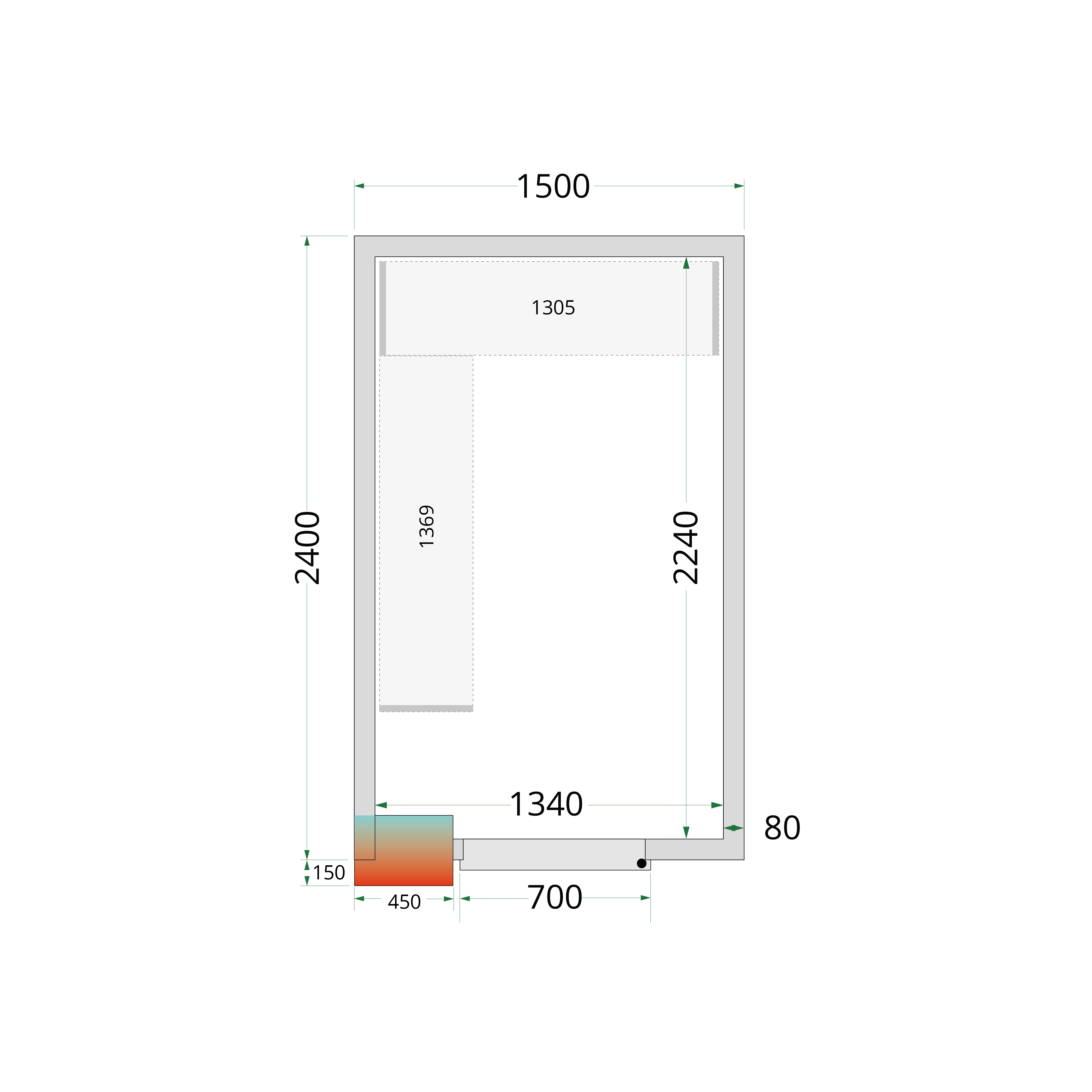 TEFCOLD CRPF1524 Chiller Room White