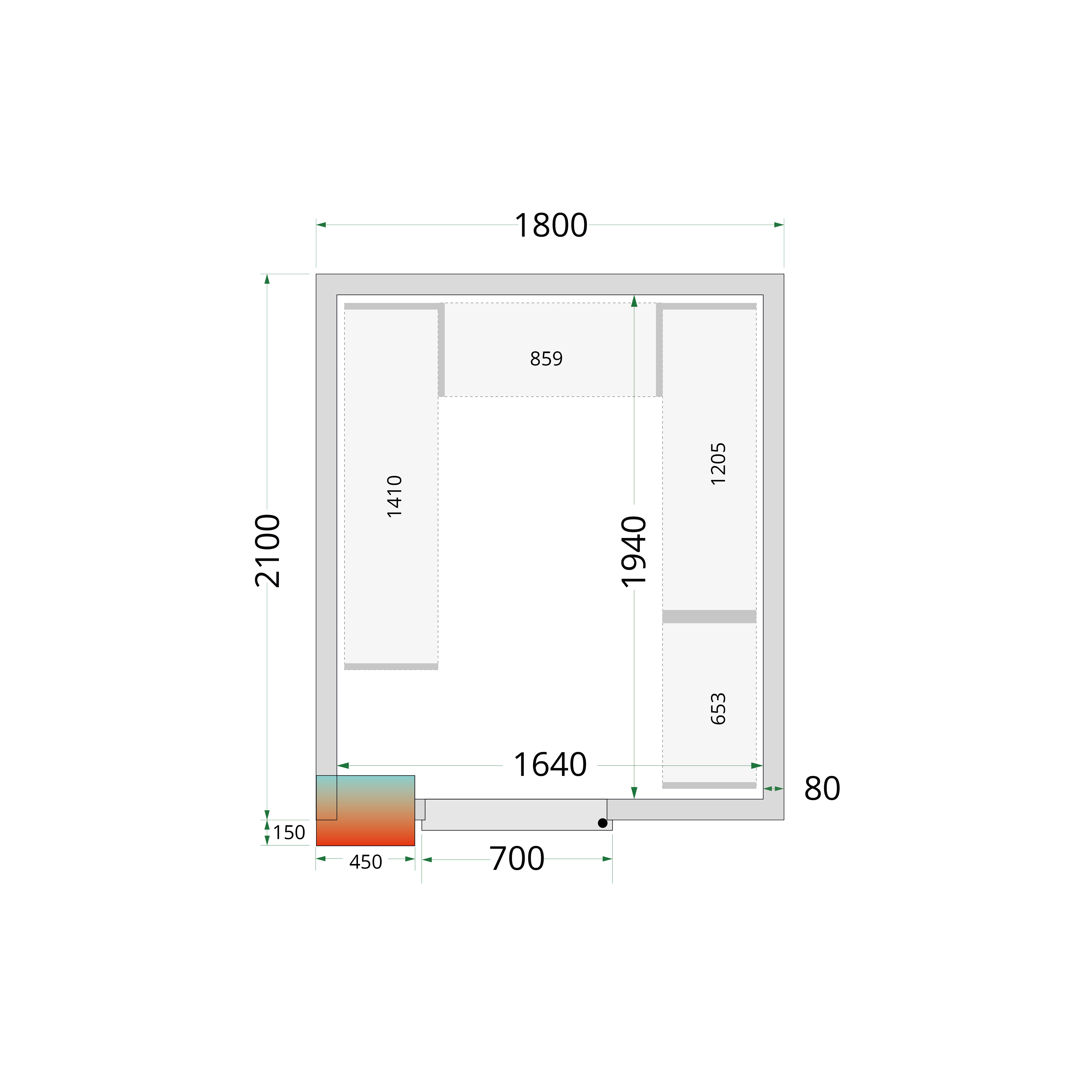 TEFCOLD CRPF1821 Chiller Room White