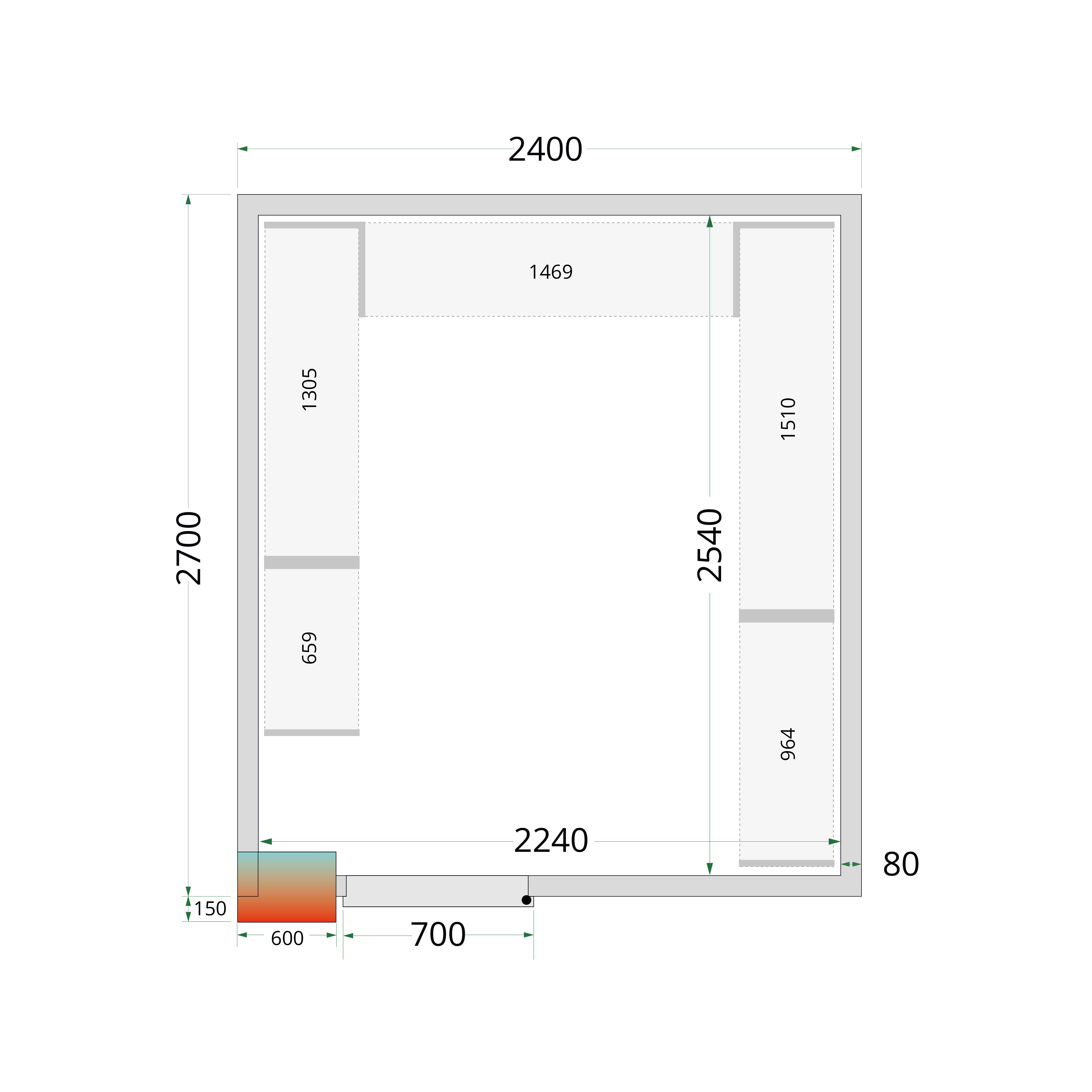 TEFCOLD CRPF2427 Chiller Room White