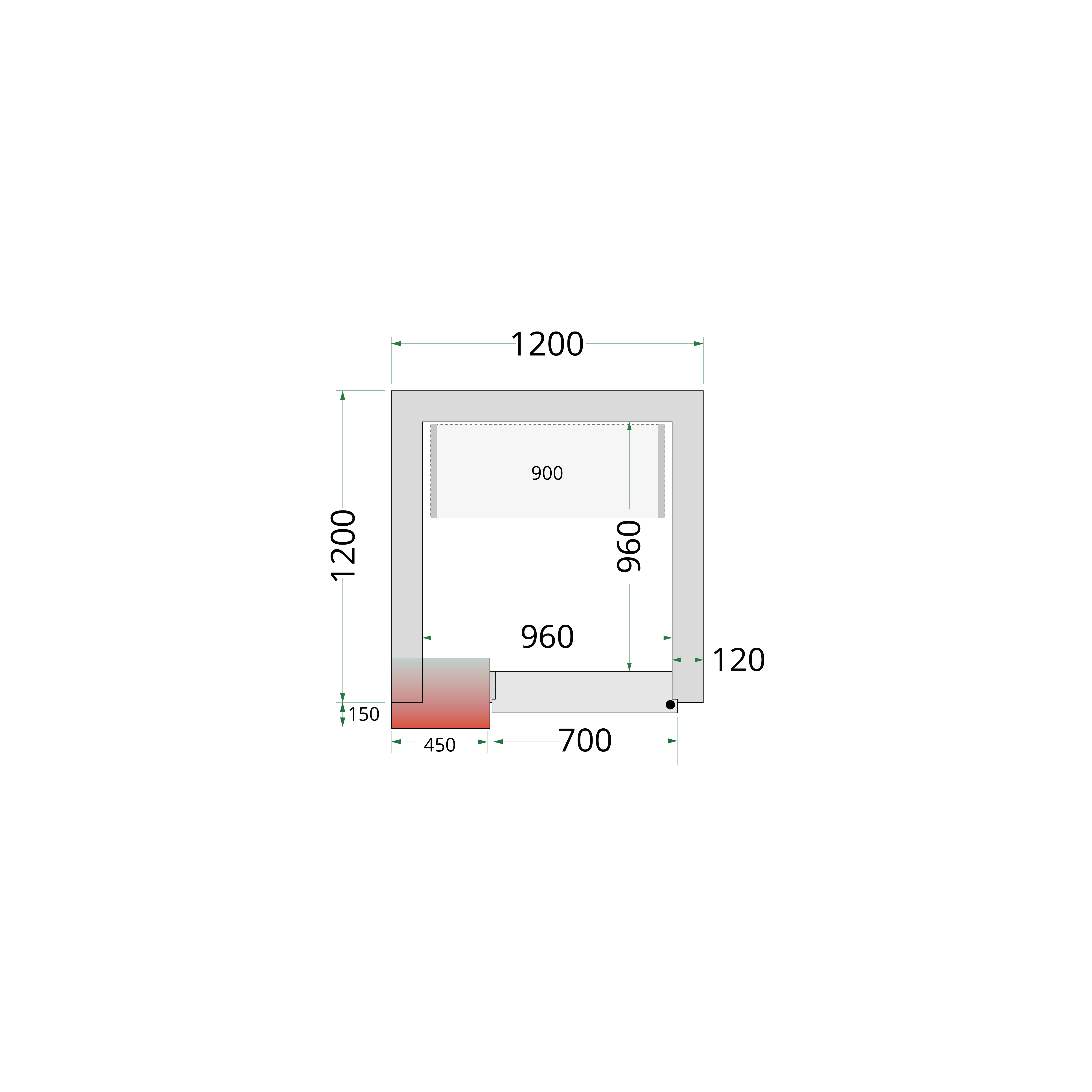 TEFCOLD CRNF1212 Freezer Room White